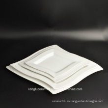 Resistente al calor 4PCS Set Porcelain Dinner Plate